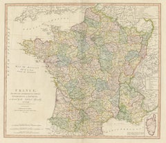 Antique Map of France by Faden '1792'