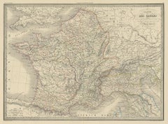 Antique Map of France by Pierre M. Lapie, Mid-19th Century Print