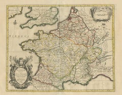 Antique Map of France by Mortier 'c.1710'