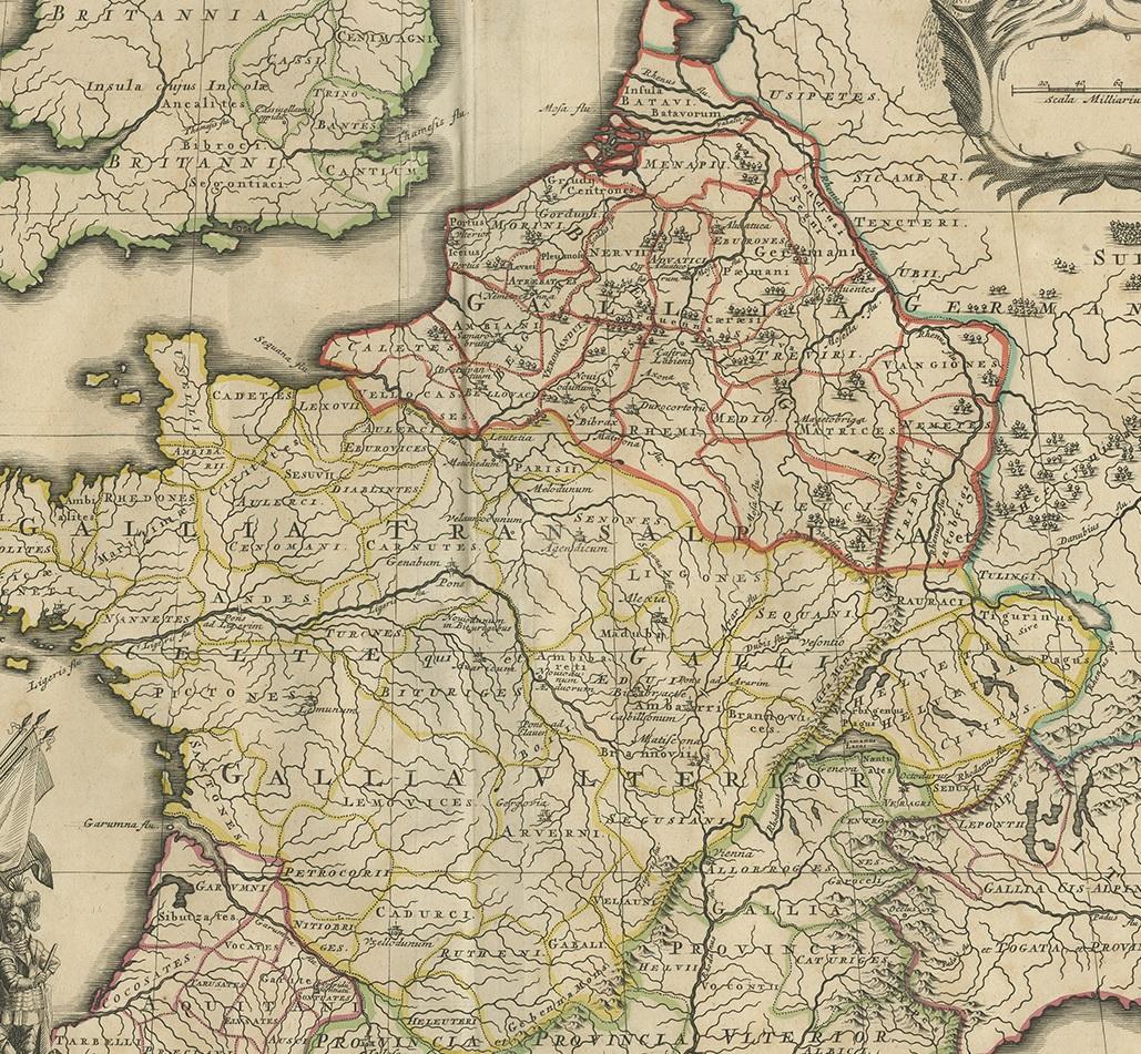 Antike französische Karte von Mortier, um 1710 (18. Jahrhundert) im Angebot