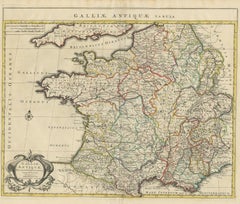 Antique Map of France by Mortier 'c.1730'
