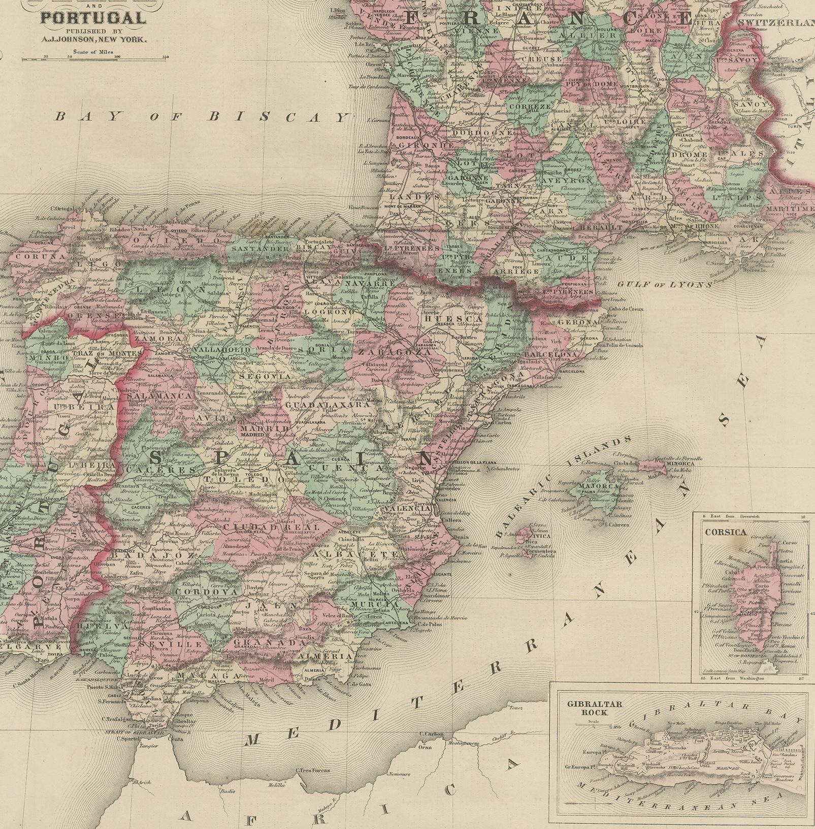 map spain and france