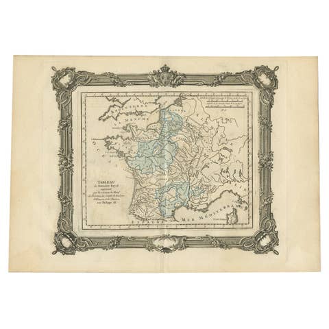 Antique Map of France under the Reign of Philip III by Zannoni, 1765
