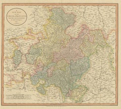 Carte ancienne de Franconie  une région d'Allemagne, « 1811 »