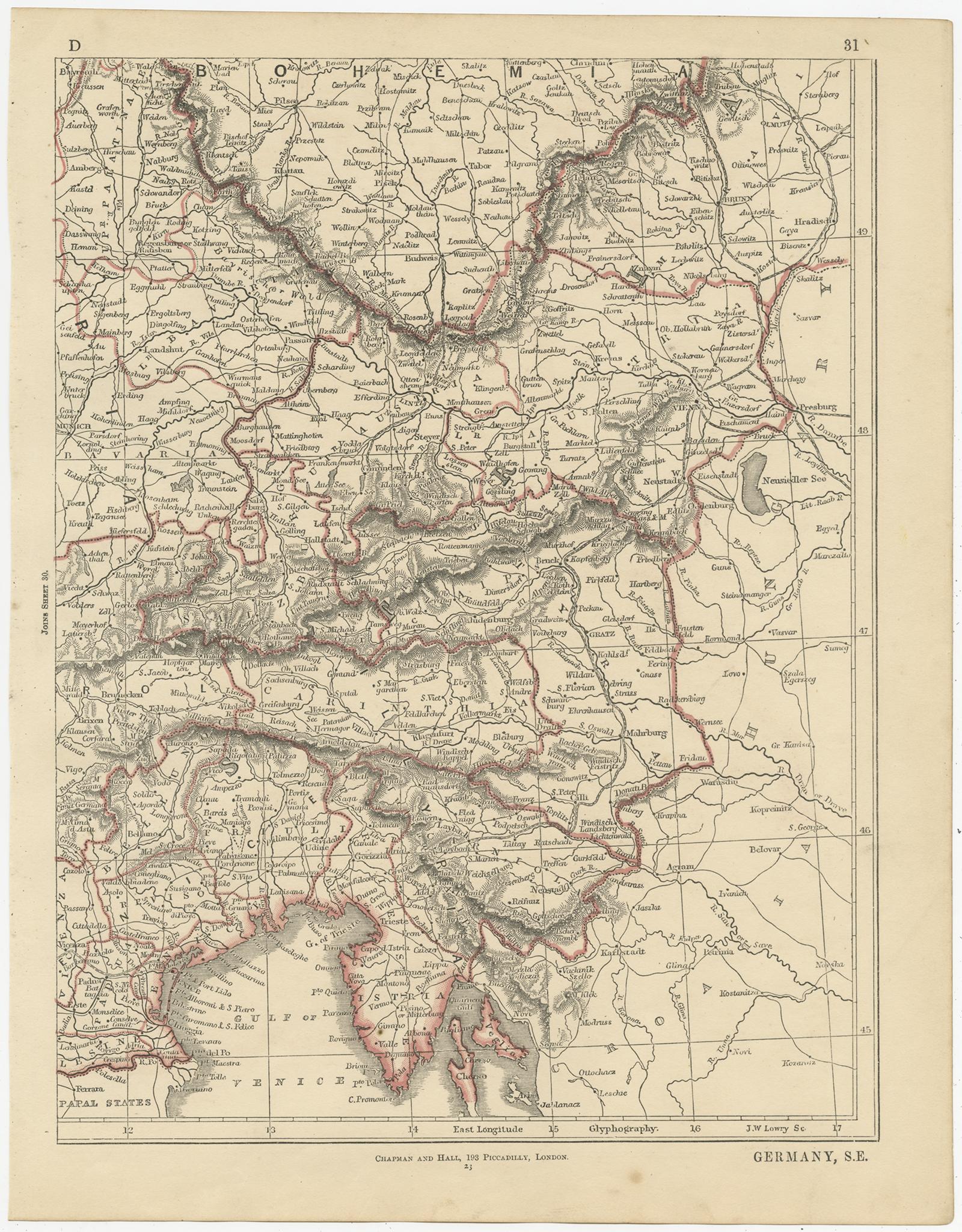 svizzera germania mappa