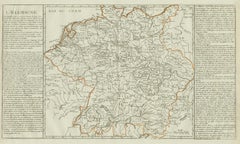 Antique Map of Germany by Clouet, 1787
