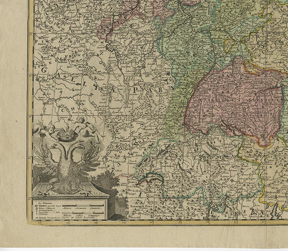18th Century Antique Map of Germany by J.B. Elwe, 1792 For Sale