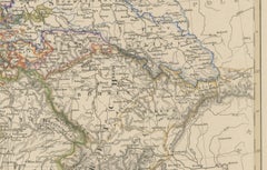 Antique Map of Germany, Netherlands, Belgium & Switzerland – Stülpnagel, 1857