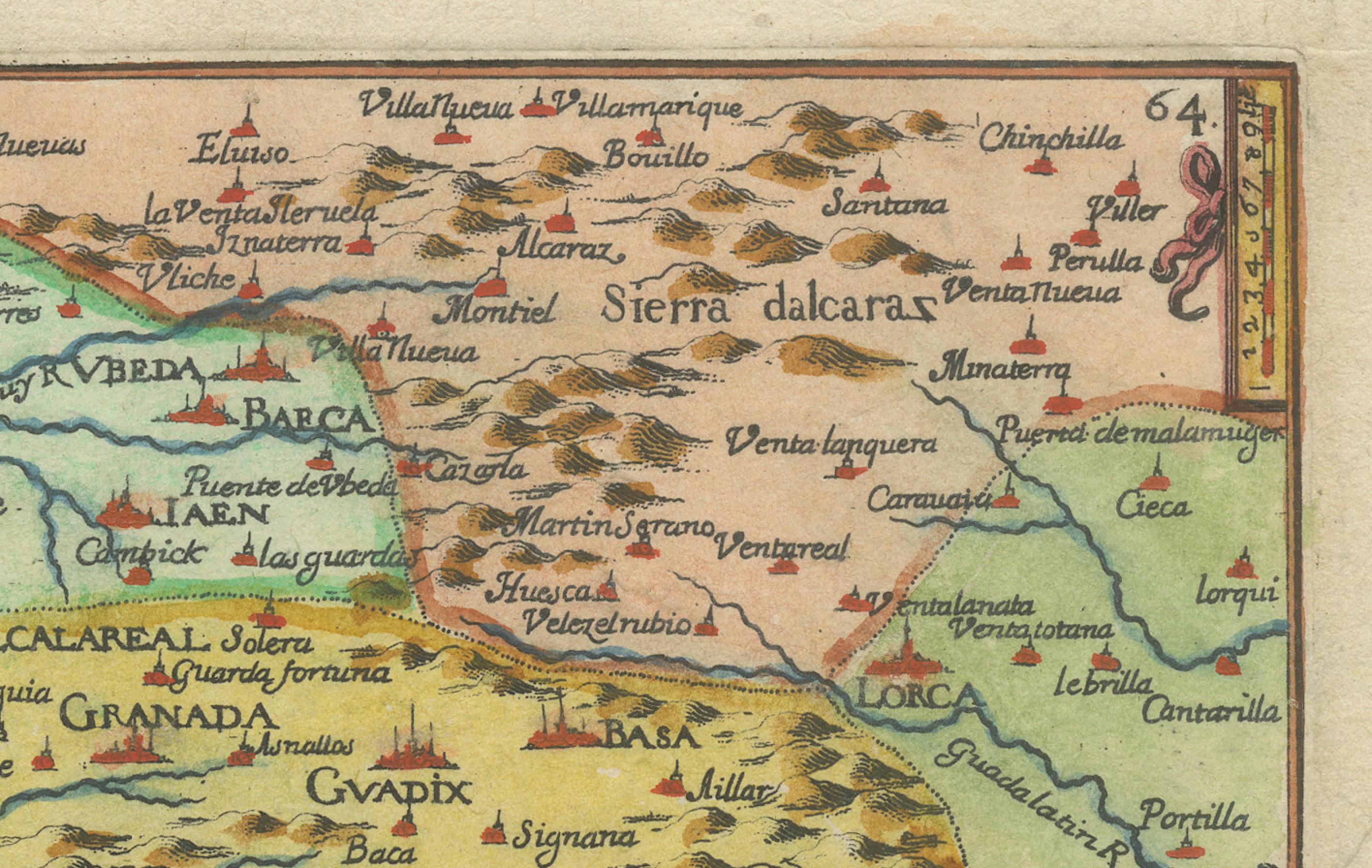 Mappa antica di Granada Spagna - Incisione di Tassin colorata a mano del 1651

Questa splendida mappa incisa a mano raffigura lo storico Regno di Granada nel sud della Spagna, creata dal famoso cartografo francese Nicolas Tassin e pubblicata nel