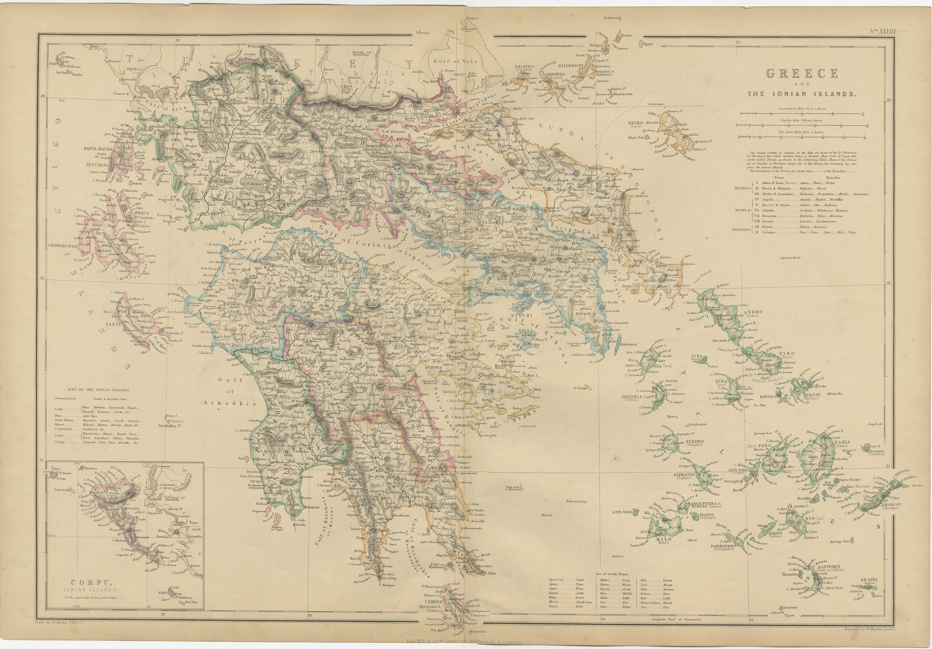 corfu greece map