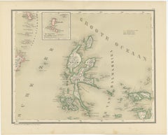 Antique Map of Halmahera, Ternate, Tidore,  Moluccas by Dornseiffen - 1884