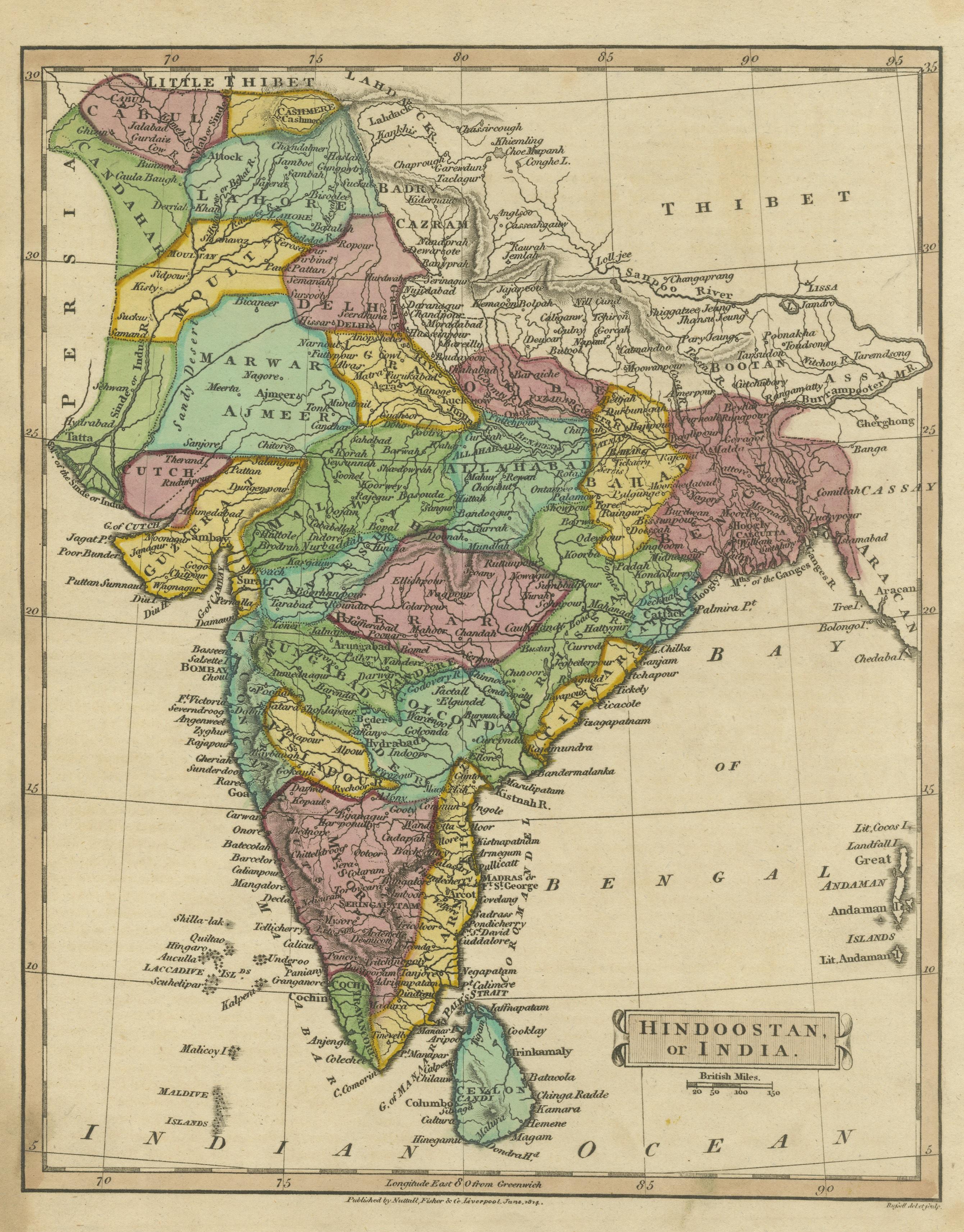 indien kolonialzeit karte