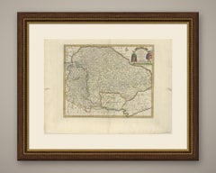 Antique Map of Hungary and Transylvania by Emanuel Bowen, 1747