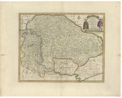Antique Map of Hungary and Transylvania by Emanuel Bowen, 1747