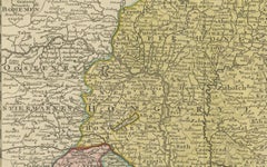 Antique Map of Hungary and Transylvania by Isaak Tirion, Amsterdam c.1740