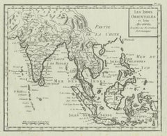 Antique Map of India, the East Indies and the Philippines