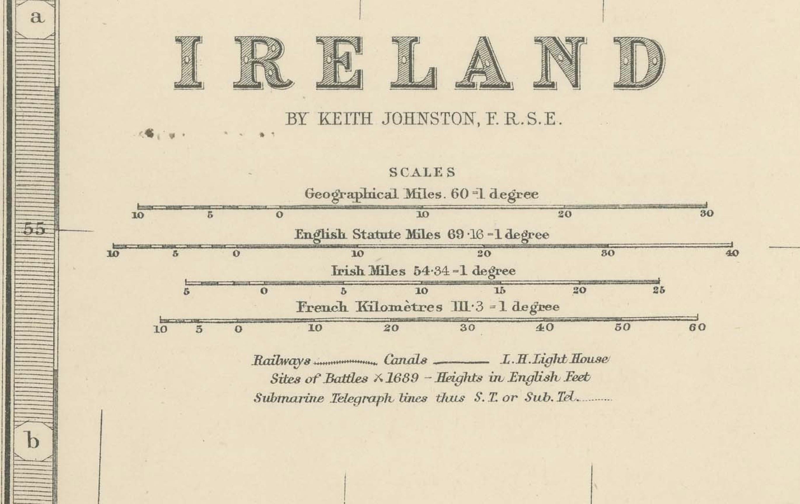 Carte ancienne de l'Irlande, 1903, avec les limites complexes des comtés et les détails côtiers en vente 4