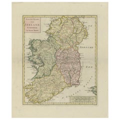 Antique Map of Ireland by Condet 'circa 1770'