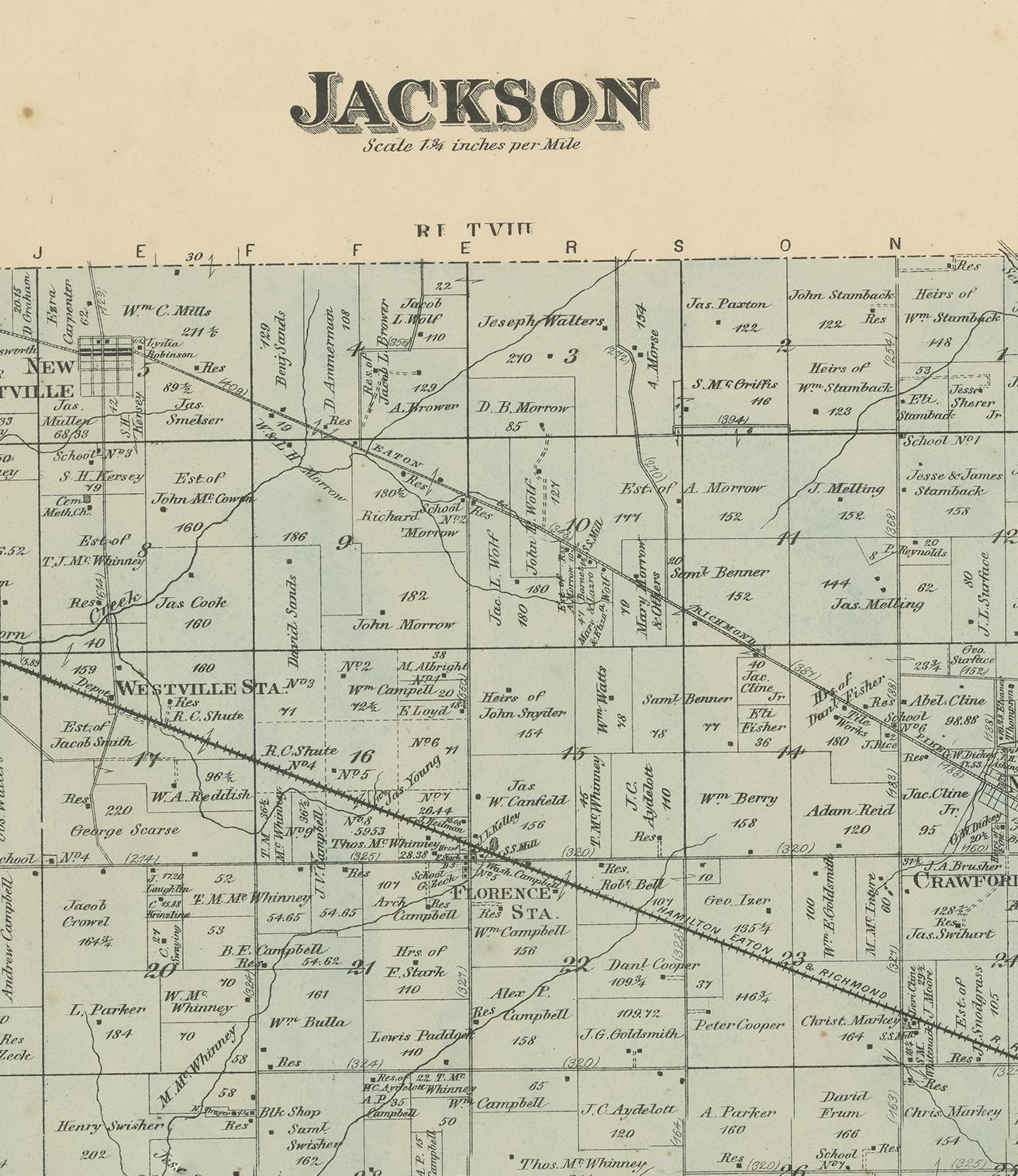 jackson county ohio map