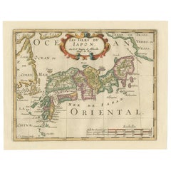 Carta geografica antica del Giappone e della Corea di Sanson, '1690 ca.