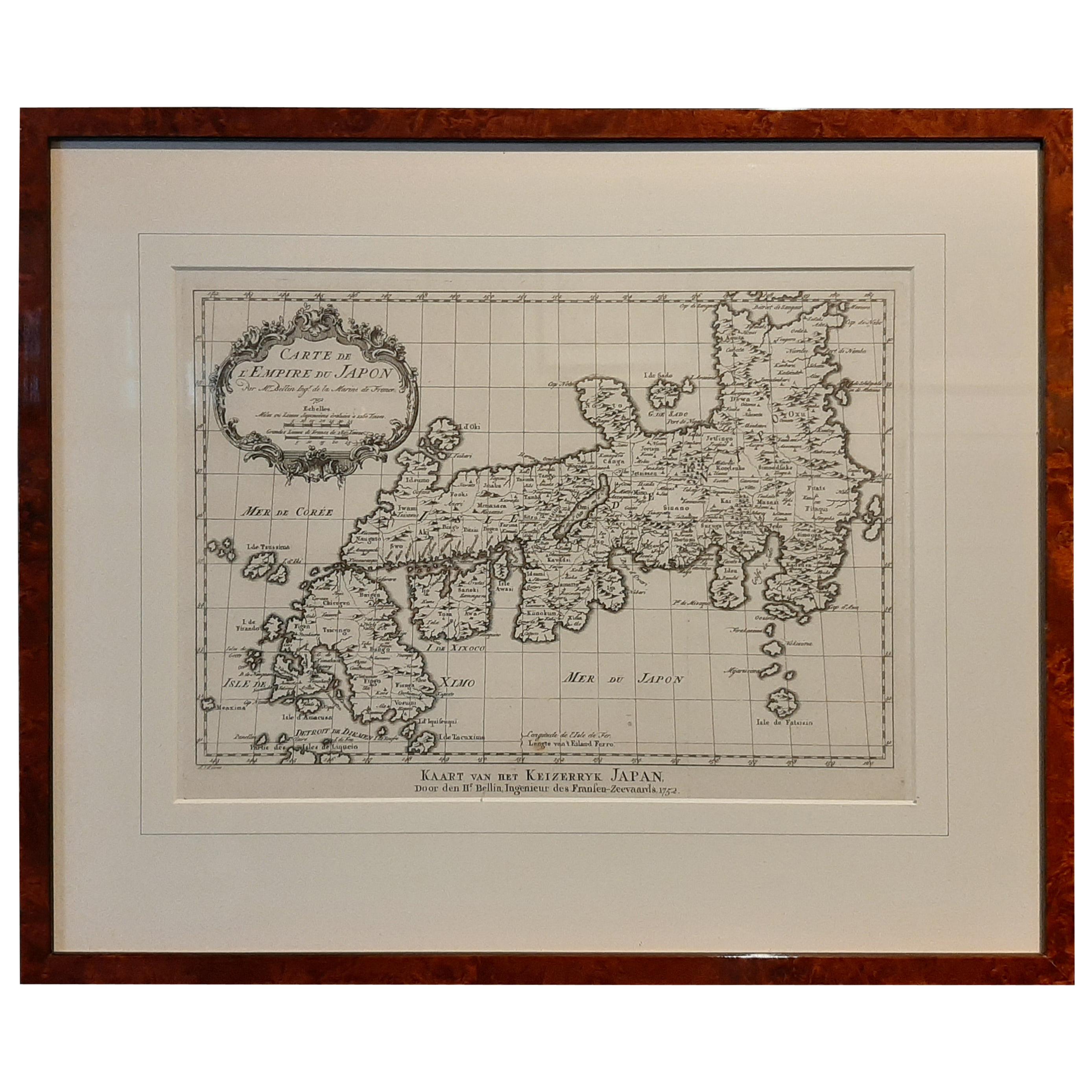 Antique Map of Japan by Van Schley, '1756'