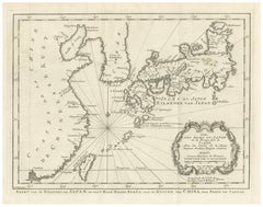 Antique Map of Japan, Korea & the Chinese Coast by Bellin, circa 1755