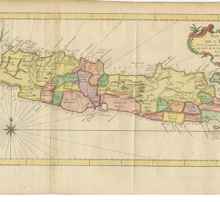 Antique Map of Java by Bellin, circa 1760 For Sale at 1stDibs