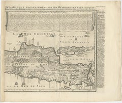 Antique Map of Java 'Indonesia' by Chatelain, 1719