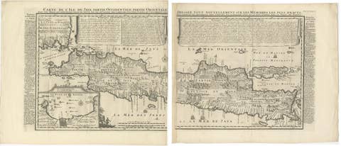 Antique Map of Java 'Indonesia' by Chatelain, 1719