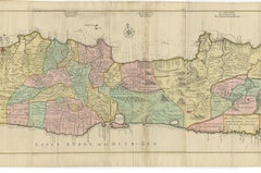 Large Antique Map of Java ‘Indonesia’ by F. Valentijn, 1728