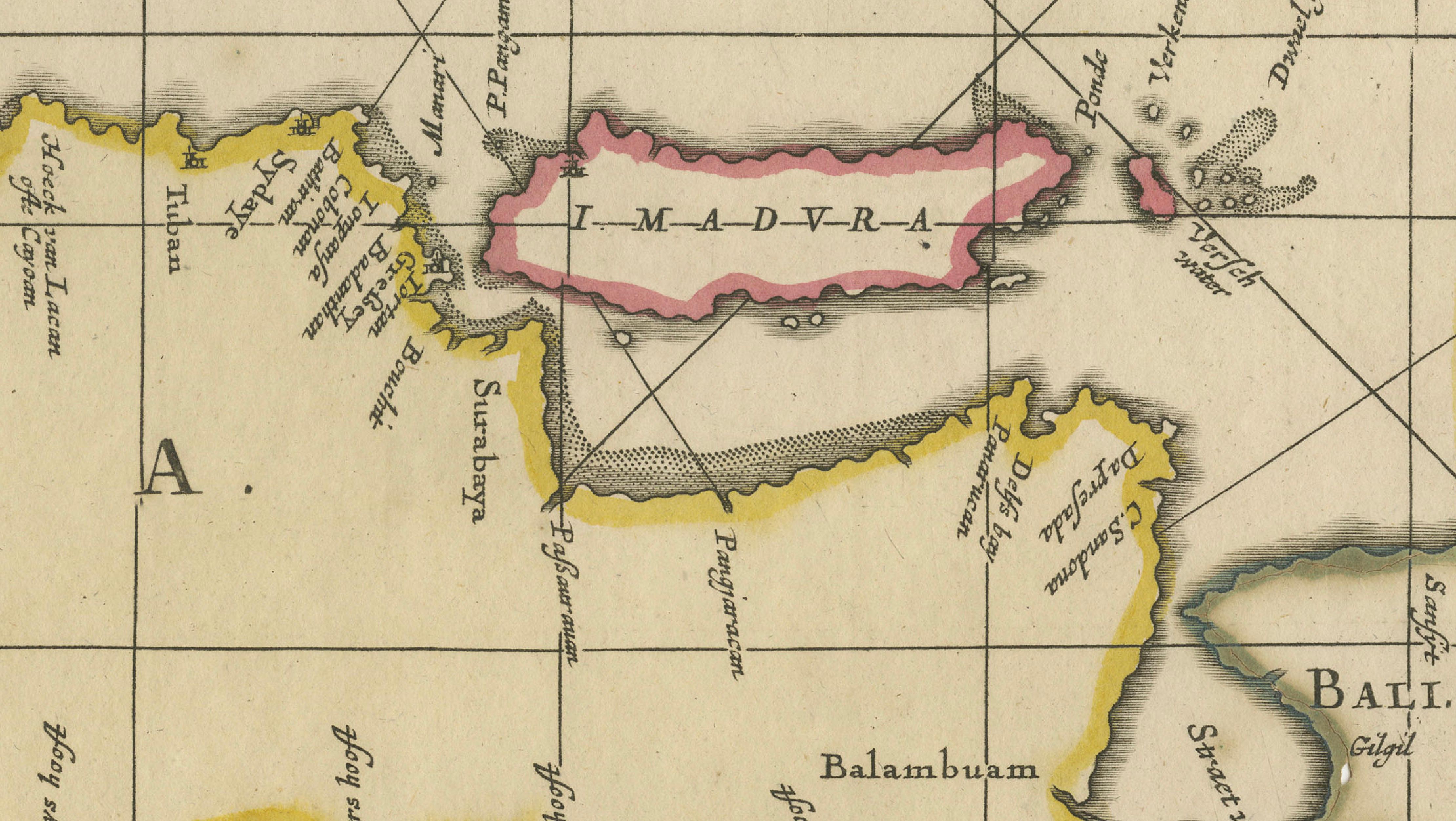 Antique Map of Java, Sumatra & Borneo – Dutch East Indies Sea Chart c.1700