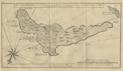Antique Map of Juan Fernandez Island by Anson '1749'