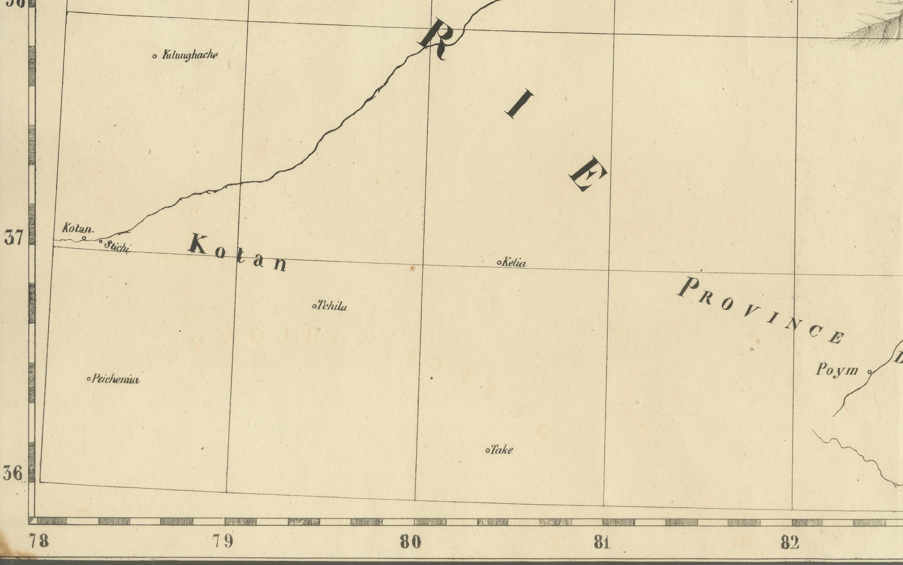 Mapa antiguo de Kalmykia - Litografía de Vandermaelen de Asia Central, 1827

Este raro mapa antiguo titulado 