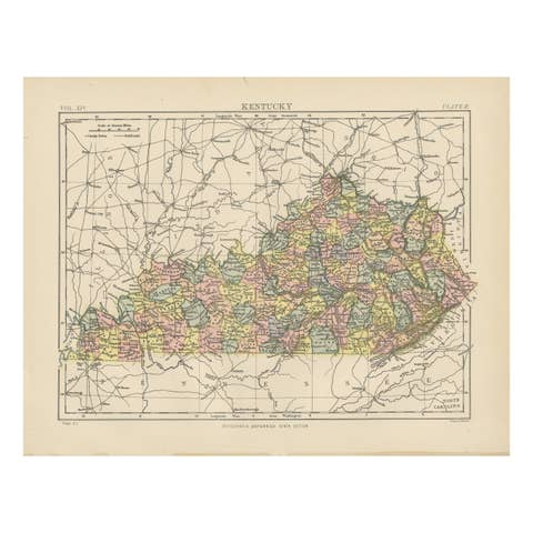 Antique Map of Kentucky