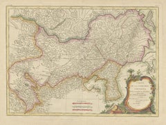 Antique Map of Korea and Southern China by Bonne '1771'