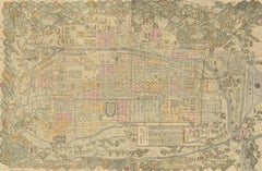 Historical Large Map of Kyoto, Japan (1905) - Published by Kobayashi