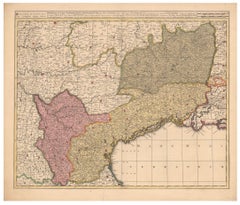 Antique Map of Languedoc and Southern France by Gerard and Leonard Valck, c.1700