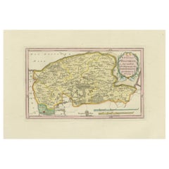 Antique Map of Leeuwarden and Dokkum, Friesland by von Reilly, 1791