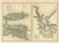 Antique Map of Madura and Surabaya by Van den Bosch, '1818'