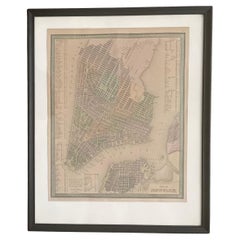 Antique Map of Manhattan, New York City by Thomas Cowperthwait & Co. 1850