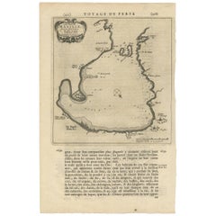 Carte ancienne de la baie de Manilla aux Philippines par P. van der Aa, 1719