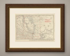 Antique Map of Manitoba, with Lake Winnipeg, Rand McNally, 1899
