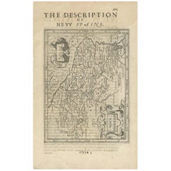 Antique Map of Mexico by G. Mercator, 1637
