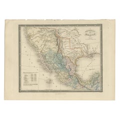 Antique Map of Mexico by Wyld, '1845'