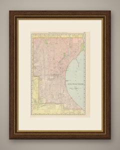Antique Map of Milwaukee, The Cream City, Rand McNally, 1899