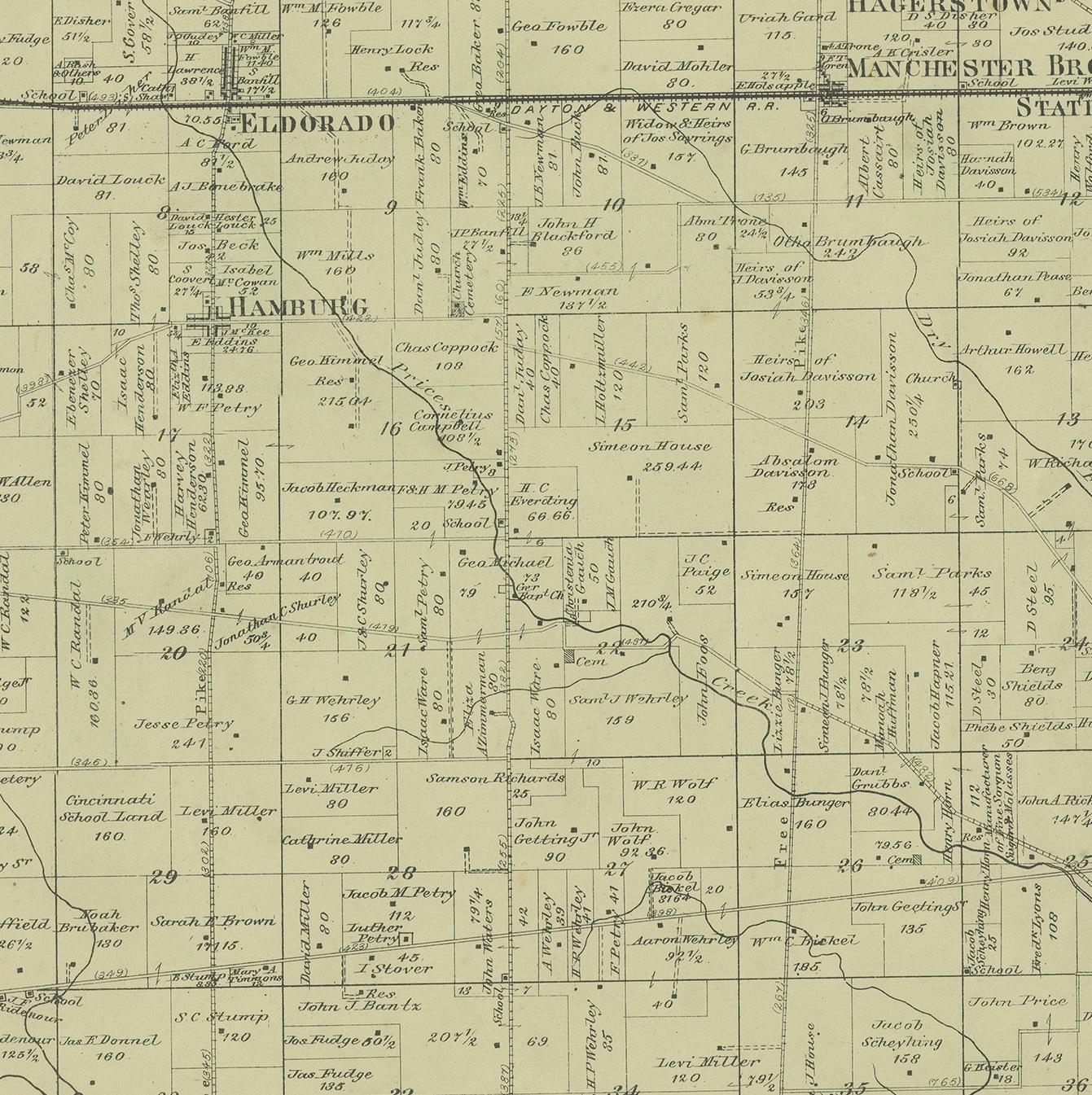 map of monroe county ohio