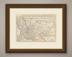 Antique Map of Montana, The Treasure State, Rand McNally, 1899
