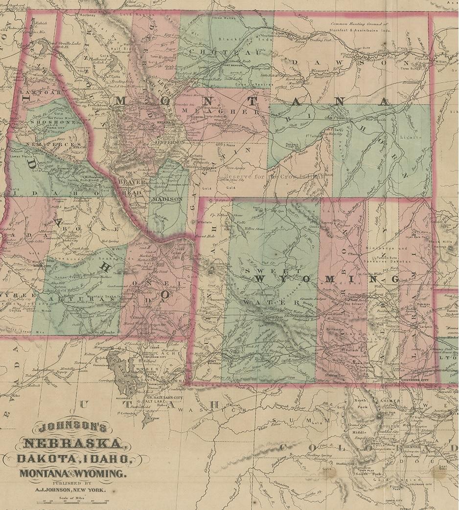 map of nebraska and wyoming