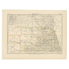 Antique Map of Nebraska