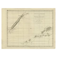 Antique Map of New Caledonia and the Vanuatu Islands by Cook, 1803